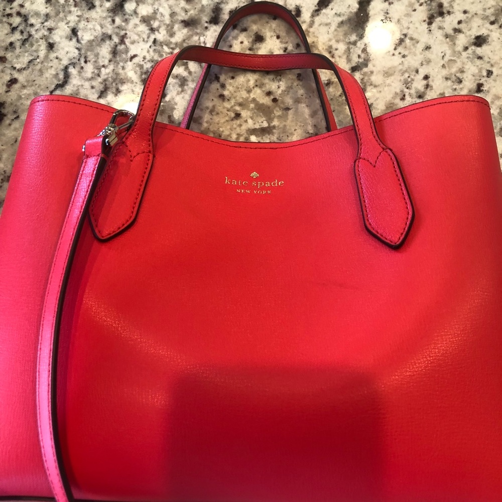 Kate Spade tangerine purse like new